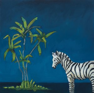 Zebra mit Palme, 2019