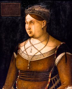 Porträt von Caterina Cornaro, Königin von Zypern, um 1500 von Gentile Bellini