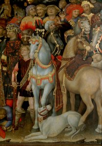 Anbetung der Heiligen Drei Könige (Detail) von Gentile da Fabriano