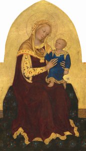 Madonna und Kind auf dem Thron von Gentile da Fabriano