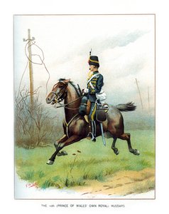 Der 10. Prince of Wales Own Royal Hussars, ca. 1890 von Geoffrey Douglas Giles