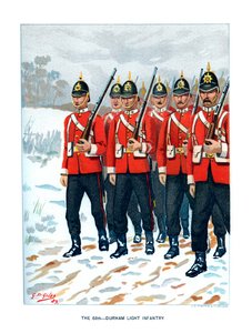 Das 69. Durham Light Infantry, ca. 1890 von Geoffrey Douglas Giles