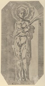 Eine weibliche Heilige, 16. Jahrhundert von Geoffroy Dumoûtier