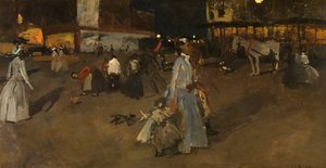 Ein Abend auf dem Dam von Amsterdam von Georg Hendrik Breitner