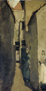 Nachbarschaftsstraße in Den Haag oder Scheveningen von Georg-Hendrik Breitner