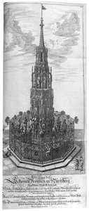 Titelseite von Architectura Curiosa Nova von Georg Andreas Bockler