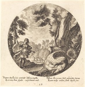 Apollo tötet den Python von Georg Andreas Wolfgang the Elder