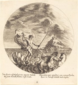 Deukalion und Pyrrha landen auf dem Parnass von Georg Andreas Wolfgang the Elder