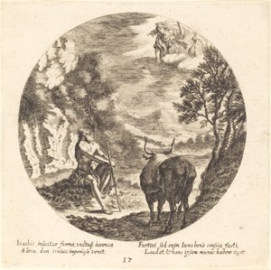 Jupiter verwandelt Io in eine Kuh von Georg Andreas Wolfgang the Elder