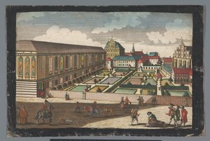 Ansicht des Königspalastes und des Kapuzinerklosters in Breslau von Georg Balthasar Probst (possibly)