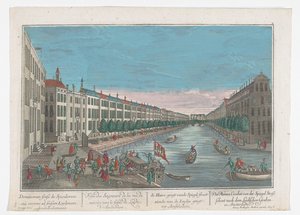 Ansicht der Herengracht in Amsterdam