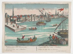Ansicht des Ooster Oude Hoofdpoort in Rotterdam