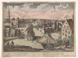 Ansicht des Schalkwijker Tors in Haarlem von Georg Balthasar Probst