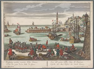 Ansicht des Hafens von Genua (Hafensichten)