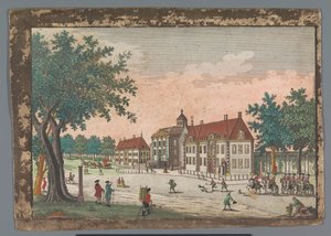Blick auf den Palast Huis ten Bosch in Den Haag