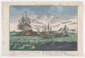 Ansicht des Walfangens vor Grönland von Georg Balthasar Probst