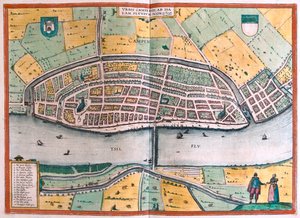 Kampen und der Fluss IJssel, Niederlande - in 