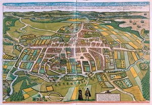 Plan von Odense, Dänemark, in 