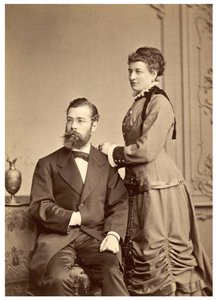 Porträt von Hermann von Ihering mit seiner ersten Frau, Anna Maria Clara Belzer Wolf von Georg Brokesch