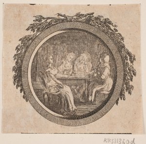 Titelvignette zu S. Richardson: "Miss Clarissa Harlowes Geschichte", dritter Teil von Georg Christian Schule