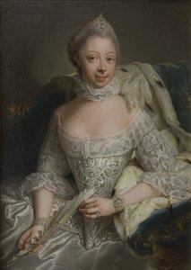 Porträt von Prinzessin Charlotte von Mecklenburg-Strelitz (1744-1818), Königin von Großbritannien, von Georg David Matthieu von Georg David Matthieu