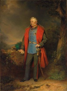 Feldmarschall Graf Johann Joseph Wenzel Radetzky von Radetz, Ganzkörperporträt