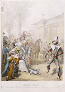 Mardi-Gras, Boulevard des Italiens, 1831
