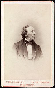 Porträt von Hans Christian Andersen von Georg Emil Hansen