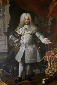 Fredrik I., König von Schweden, ca. 1720 von Georg Engelhardt Schröder