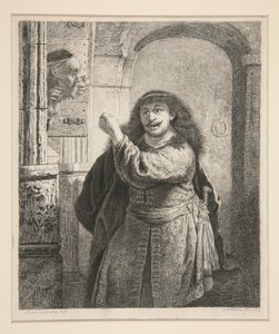 Samson bedroht seinen Schwiegervater