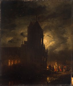 Nächtliche Prozession von Georg Gillis van Haanen