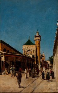 Straße in Tunis von Georg Grimm