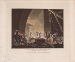 Das Innere einer Eisenhütte