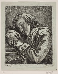 Ein schlafender Mann von Georg Mathias Fuchs