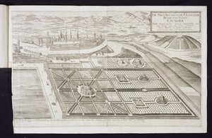 Die neuen Gärten in Kremsier, die Residenz des Fürstbischofs, veröffentlicht ca. 1700