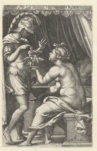 Medea gibt Jason das Bild von Ganymedes mit Adler von Georg Pencz