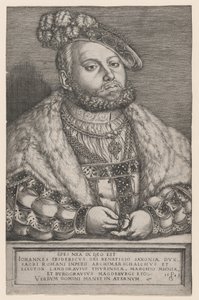 Porträt von Johann Friedrich dem Großmütigen, Kurfürst von Sachsen, 1543