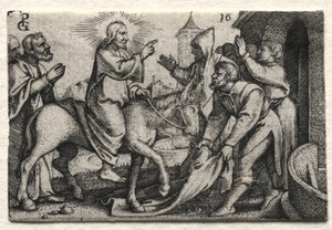 Das Leben Jesu Christi: Christus zieht in Jerusalem ein von Georg Pencz