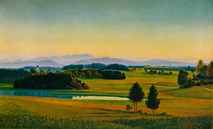 Landschaft am Staffelsee, um 1931 von Georg Schrimpf