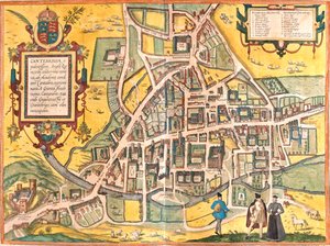 Cambridge, Großbritannien von Georg and Hogenberg Franz (1535 90) Braun