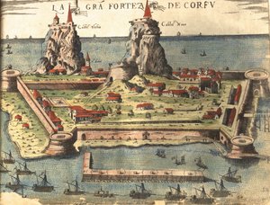 Korfu, Griechenland von Georg and Hogenberg Franz (1535 90) Braun