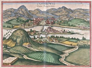 Kostajnica, Kroatien (Gravur) von Georg Braun and Hogenberg Franz