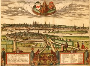 Maastricht, Niederlande von Georg and Hogenberg Franz (1535 90) Braun