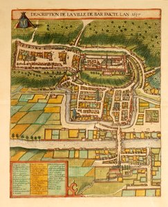 Karte von Bar-Le-Duc aus Civitates Orbis Terrarum