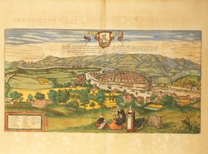 Karte von Bilbao aus Civitates Orbis Terrarum