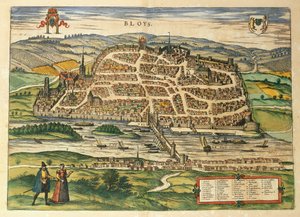 Karte von Blois aus 
