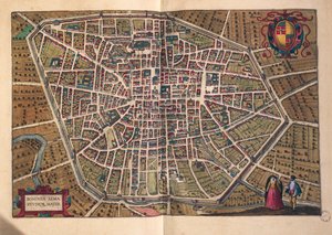 Die Stadt Bologna, aus Civitates Orbis Terrarum