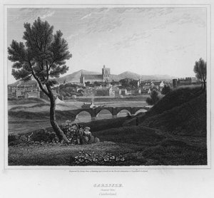 Carlisle, Gesamtansicht, Cumberland (Gravur)
