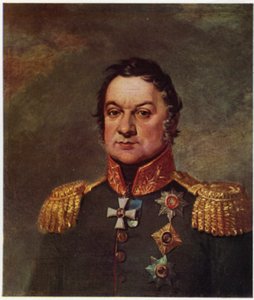 Porträt von Dmitry Dokhturov von George (after) Dawe