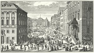 Ein Blick auf Wien im Jahr 1725 von George (after) Du Maurier